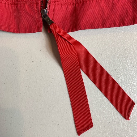 Elie Tahari Zip Up Collarless Blazer Career Jacket - Picture 8 of 8